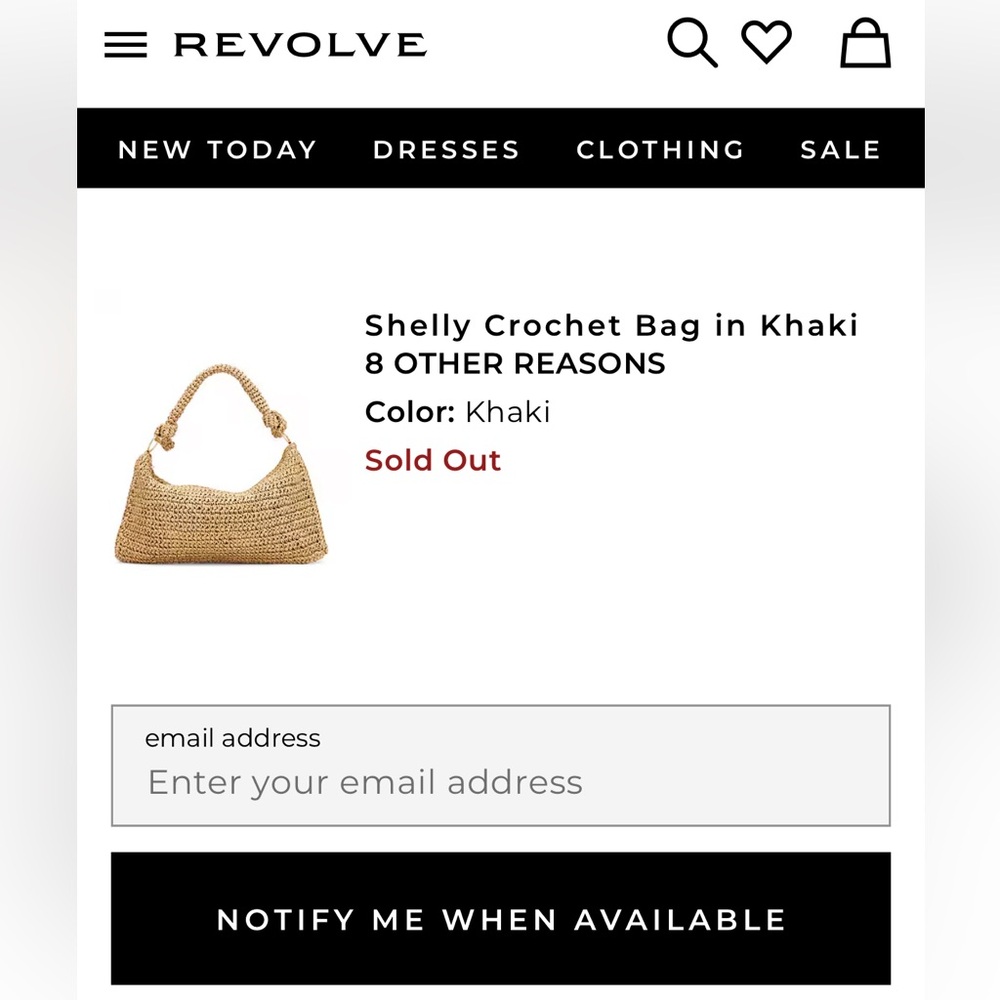 NEW, 8 Other Reasons Shelly Crochet Bag in Khaki - Picture 7 of 7
